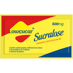 Adoçante Diet Sucralose Lowçucar Em Sachê De 500mg Caixa Com 1000 Unidades 