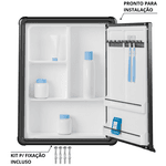 ARMÁRIO PLÁSTICO COM PERFIL DE ALUMÍNIO COM 1 PORTA 35X11,3X45CM DE SOBREPOR 