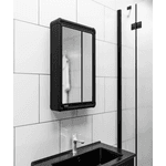 ARMÁRIO PLÁSTICO COM PERFIL DE ALUMÍNIO COM 1 PORTA 35X11,3X45CM DE SOBREPOR 