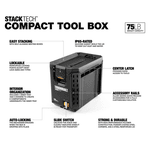 CAIXA ORGANIZADORA DE FERRAMENTAS COMPACTA EMPILHAVEL STACKTECH TB-B1-B-60C-