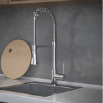TORNEIRA MONOCOMANDO PARA COZINHA DE MESA COM BICA MOVEL E DUAS FUNCOES GOURMET CELITE CR