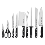 KIT CHEF INOX 10 PEÇAS CENTURY PRETO