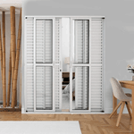 PORTA DE ALUMÍNIO BALCAO 6F 210X200 COM FECHADURA BRANCO PPB034