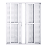 PORTA DE ALUMÍNIO BALCAO 6F 210X200 COM FECHADURA BRANCO PPB034