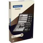 KIT CHEF INOX 10 PEÇAS CENTURY PRETO