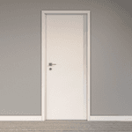 Kit Porta Madeira de Giro Branco Max 210x80cm Colméia com Batente Regulável 9 a 14cm Eucaplac Eucatex 