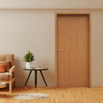 Kit Porta Madeira de Giro Nogal Mel 210x80cm Colméia com Batente Regulável 9 a 14cm Eucaplac Eucatex