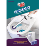 FLASH LIMP SANICLICK, ESCOVA SANITARIA COM REFIL DESCARTAVEL
