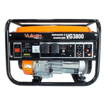 GERADOR GASOLINA 4T 208cc 7HP 3.0kVA 3000WATTS BIVOLT VG3800 VULCAN TRENT