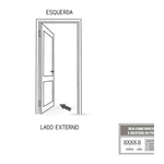 PORTA ALUMÍNIO MISTA BASICA BRANCA 215X85 
