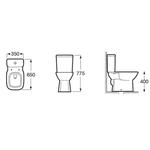 KIT BACIA COM CAIXA ACOPLADA DEBBA CLASSIC BRANCO 