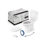 KIT BACIA COM CAIXA ACOPLADA DEBBA ROUND BRANCO