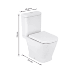 KIT BACIA COM CAIXA ACOPLADA GAP BRANCO