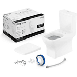 KIT BACIA COM CAIXA ACOPLADA BOSS BRANCO 