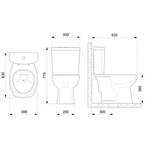 KIT BACIA CONVENCIONAL THEMA BRANCO 