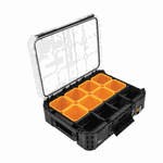 ORGANIZADOR STACKTECH EMPILHAVEL COM TAMPA TRANSLUCIDA TOUGHBUILT TB-B1-O-30