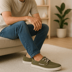 Dockside Casual Masculino Lona Verde Musgo