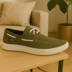 Dockside Casual Masculino Lona Verde Musgo