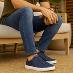 Sapatênis Masculino Slip on Sintético Marinho