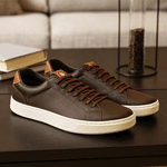 Sapatênis Masculino Slip on Sintético Marrom