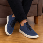 Tênis Knit Masculino Azul Marinho