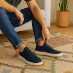 Tênis Knit Masculino Azul Marinho