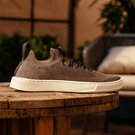 Tênis Knit Masculino Marrom Claro