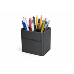 Porta Canetas Personalizavel Deskminder Preto Metalizado