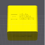 50 unidades Porta Canetas Personalizavel Deskminder Preto com personalização de logo Moura, Gomes e Nascimento