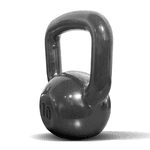 Kettlebell 10Kg De Ferro Emborrachado Treinamento Funcional Fitness Musculação Academia Treino Em Casa
