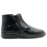 BOTA BOTINA MASCULINA CONFORTO EM COURO PRETO 352