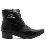 BOTA MASCULINA EM COURO PRETO 401