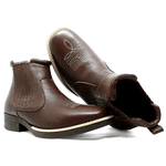 BOTA COUNTRY MASCULINA EM COURO CAFÉ 521