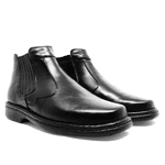 BOTA BOTINA MASCULINA CONFORTO SOCIAL EM COURO PRETO 351