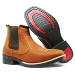 BOTA COUNTRY EM COURO SNAKE CARAMELO 520