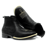 BOTA COUNTRY EM COURO SNAKE PRETO 520