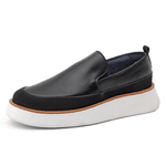 Sapato Casual Masculino Slip On Couro DIfranca - 7706 - Preto