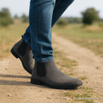 Bota Chelsea Feminina Couro DIfranca PN1777 - Cinza