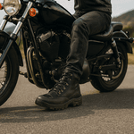 Bota Motociclista Cano Médio Militar Azimute - Falcon - Preto