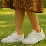 Tênis Feminino Casual Branco Couro Napa Fly DIfranca - 15350