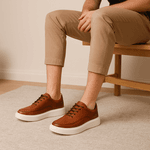 Sapato Casual Masculino Couro Milão DIfranca - 5500 - Castor