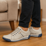 Sapatênis Tênis Couro Natural Linha Conforto Reverso - 3019 - Off White