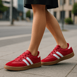 Tênis Feminino Casual Vermelho Couro DIfranca - 2042