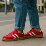 Tênis Feminino Casual Vermelho Couro DIfranca - 2042