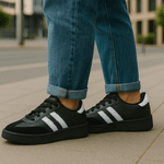 Tênis Feminino Casual Preto Couro DIfranca - 2042