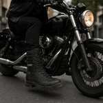 Bota Motociclista Militar Cano Médio Azimute - 1907 - Preto