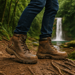 Bota Adventure Trekking Couro Legítimo Azimute - 911 - Caqui