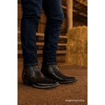 Bota Country Masculina Bico Fino Couro Jacaré Fakcini - 3000 - Colorido