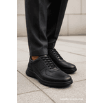 Sapato Masculino Casual Comfort Preto Couro DIfranca - 031