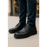Sapato Social Masculino Couro Legítimo Conforto Ground Ranster - 8002 - Preto